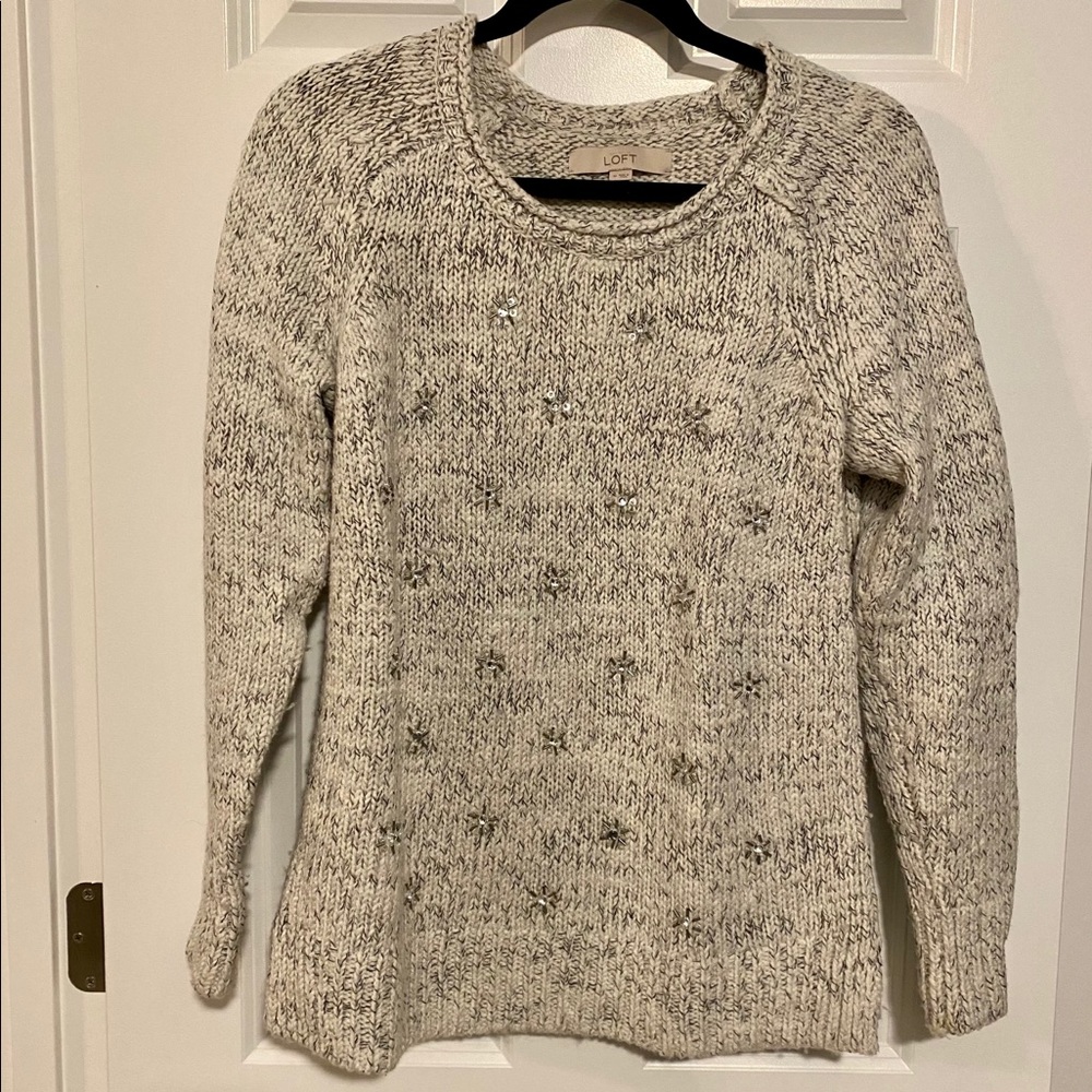 Loft Sequined Sweater